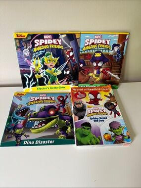 Marvel Spidey and His Amazing Friends Kids Book Set of 4